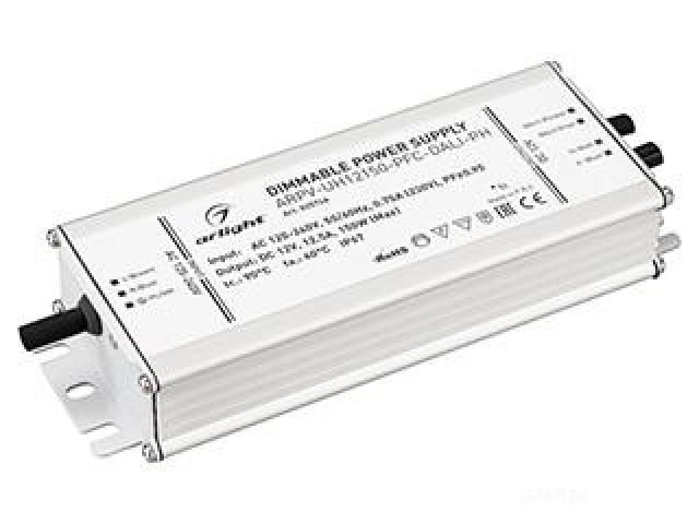 Блок питания ARPV-UH12150-PFC-DALI-PH (12V, 12.5A, 150W) (Arlight, IP67 Металл, 7 лет) фото:6