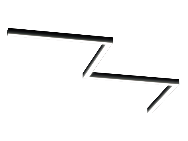 Светильник HOKASU Z S50 (RAL9005/4x840mm-90/LT70 — 4K/72W) фото:1