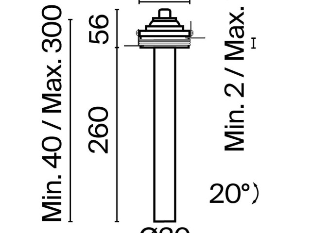 Встраиваемый светильник Technical C140TRS-L300-7W3K-B фото:11