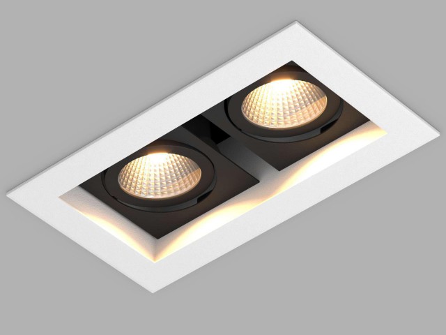 Светильник CL-KARDAN-S180x102-2x9W Day (WH-BK, 38 deg) (Arlight, IP20 Металл, 3 года) фото:5