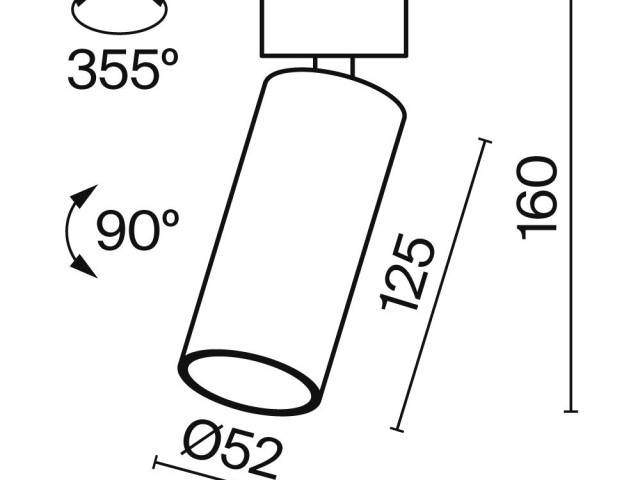 Потолочный светильник Technical C055CL-L12B4K-W-B фото:17