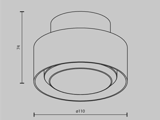 Потолочный светильник Technical C092CL-GX53-B фото:8