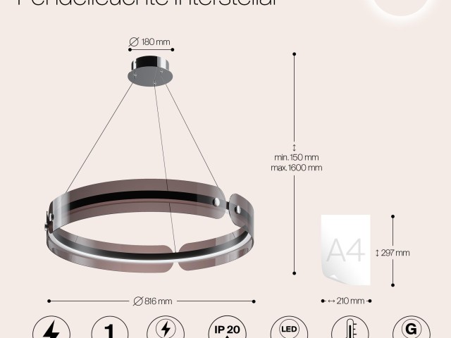 Подвесной светильник Maytoni MOD309PL-L40GR4K фото:22