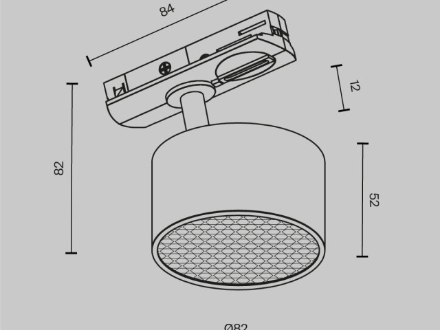 Трековый светильник Technical TR225-1-GX53-W фото:3