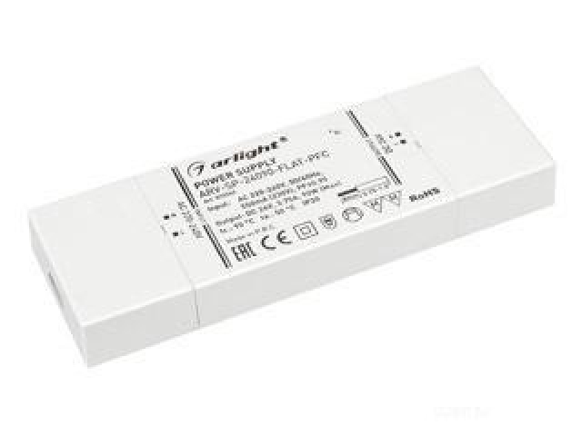 Блок питания ARV-SP-24090-FLAT-PFC (24V, 3.75A, 90W) (Arlight, IP20 Пластик, 5 лет) фото:3