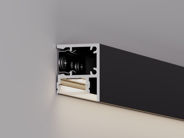 Профиль WALL-2228-2000 ANOD BLACK (Arlight, Алюминий) фото:2