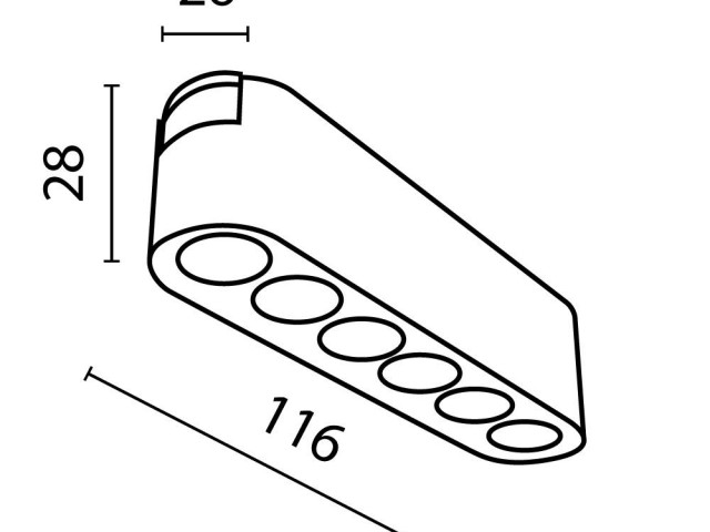 Трековый светильник Technical TR082-1-6W3K-M-W фото:5