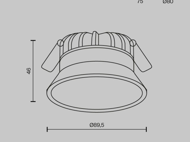 Встраиваемый светильник Technical DL055-8W3-4-6K-B фото:7