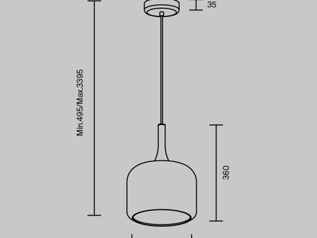 Подвесной светильник Maytoni MOD286PL-L18B3K фото:4