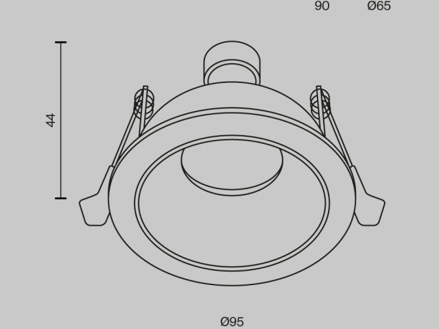 Встраиваемый светильник Technical DL126-GU10-B фото:7