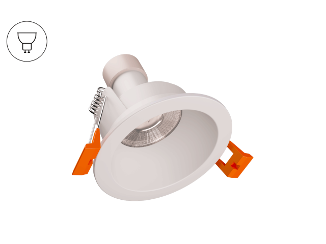 Рамка для LED модуля POINT (RAL9003 — MR16/GU10) фото:1
