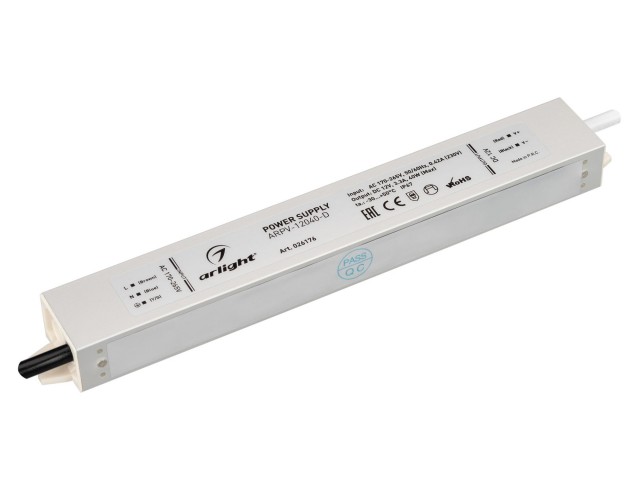 Блок питания ARPV-12040-D (12V, 3.3A, 40W) (Arlight, IP67 Металл, 3 года) фото:9