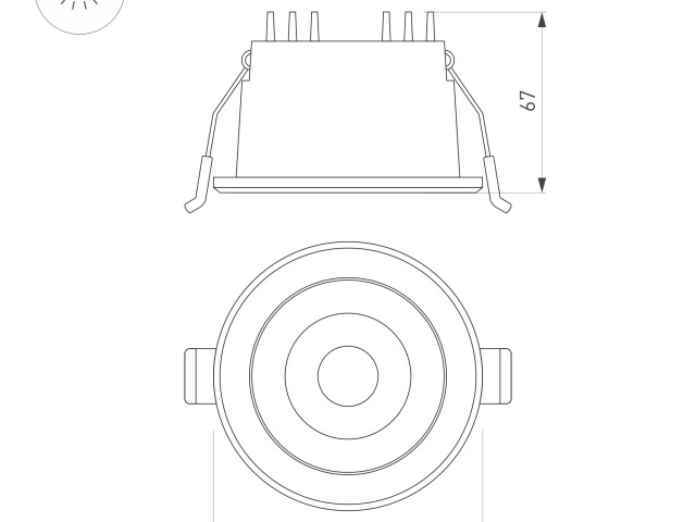 Светильник MS-ALORA-BUILT-R106-9W Day4000-MIX (WH, 40 deg, TRIAC) (Arlight, IP54 Пластик, 3 года) фото:2