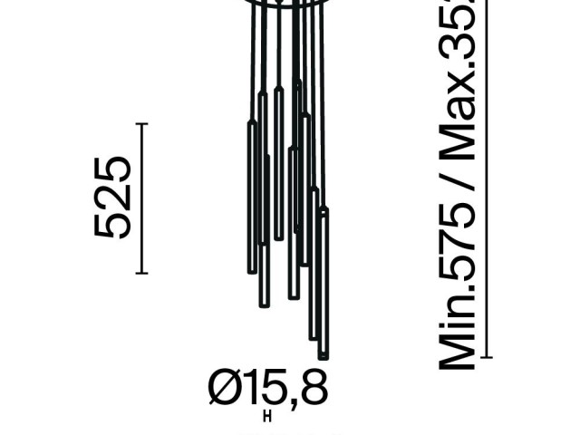 Подвесной светильник Maytoni MOD236PL-L54B3K фото:4