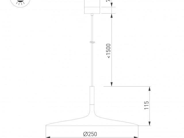 Светильник SP-FIORE-R250-8W Warm3000 (BK, 120 deg, 230V) (Arlight, IP20 Металл, 3 года) фото:8