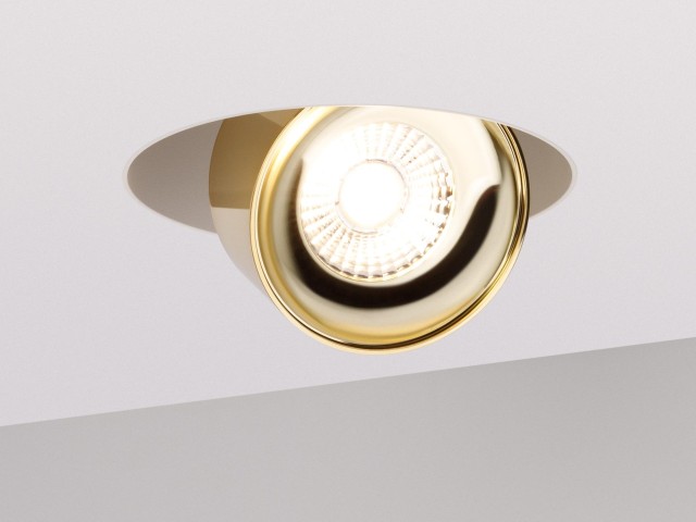 Светильник SP-PLURIO-BUILT-TRIMLESS-R160-9W Day4000 (WH-BRS, 36 deg, 230V) (Arlight, IP20 Металл, 3 года) фото:1