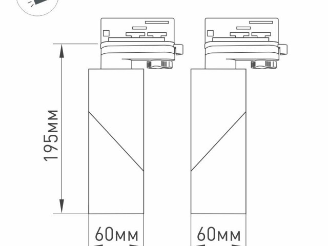 Светильник LGD-TWIST-TRACK-4TR-S60x60-12W Day4000 (WH-BK, 30 deg) (Arlight, IP40 Металл, 3 года) фото:2