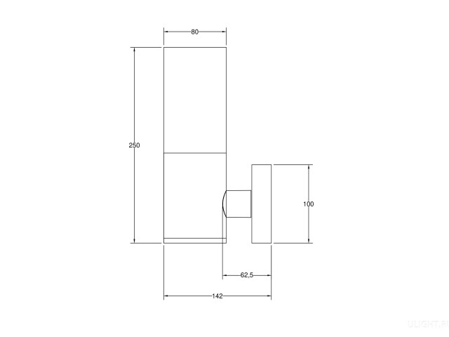Настенный светильник (бра) Outdoor O418WL-01B фото:4