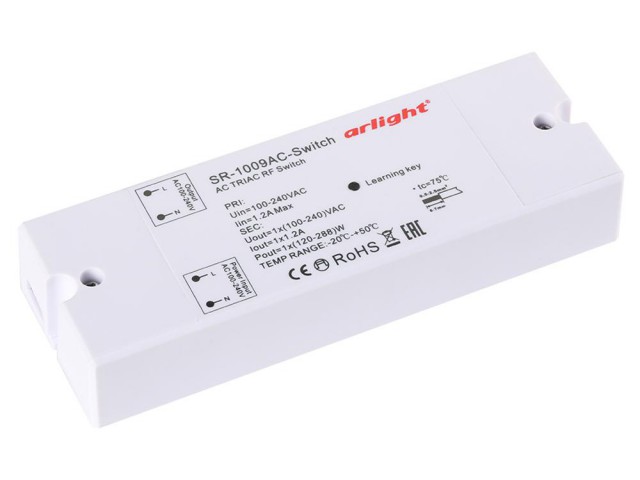 Контроллер-выключатель SR-1009AC-SWITCH (230V, 1.2A) (Arlight, IP20 Пластик, 3 года) фото:1