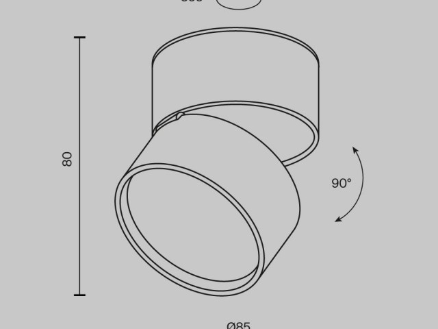 Потолочный светильник Technical C024CL-L12W3K фото:4