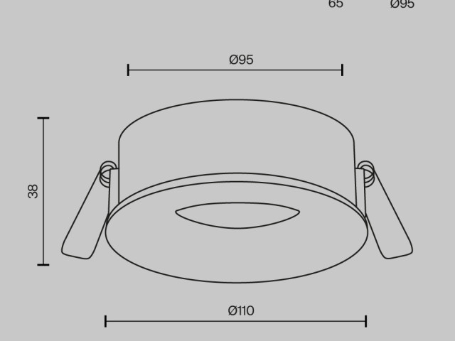 Встраиваемый светильник Technical DL027-GX53-B фото:1