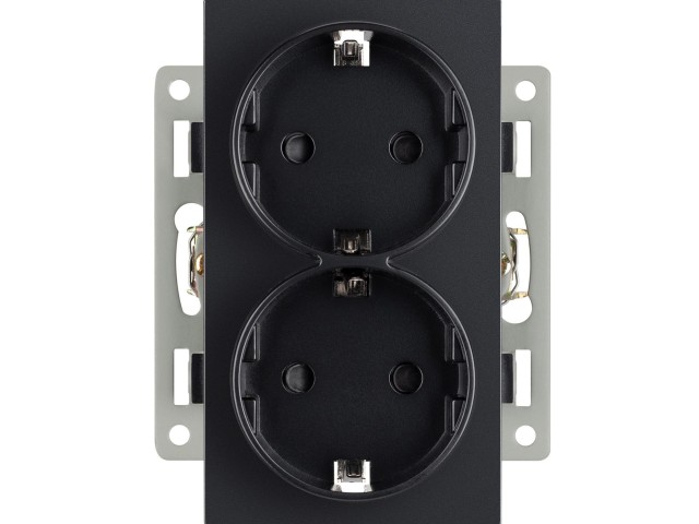 Механизм электрической розетки SCT-MEUD-PL-BK (250V, 16A) (Arlight, -) фото:2
