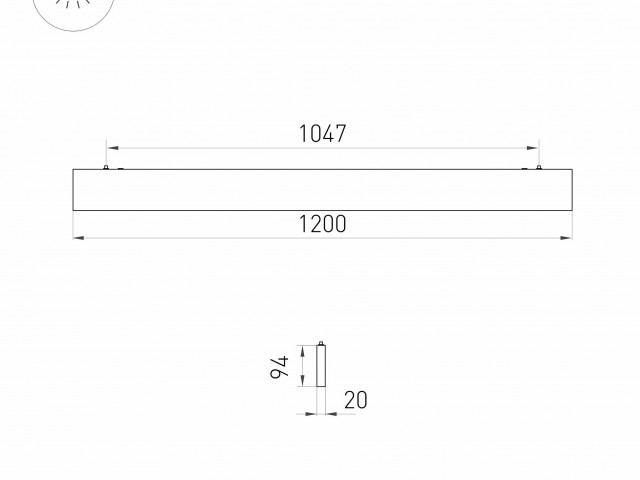 Светильник ALT-LINEAIR-FLAT-UPDOWN-DIM-S2094-1200-40W Warm3000 (BK, 100 deg, 230V) (Arlight, IP20 Металл, 3 года) фото:5