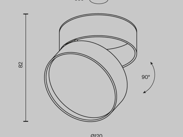 Потолочный светильник Technical C024CL-L18B фото:2