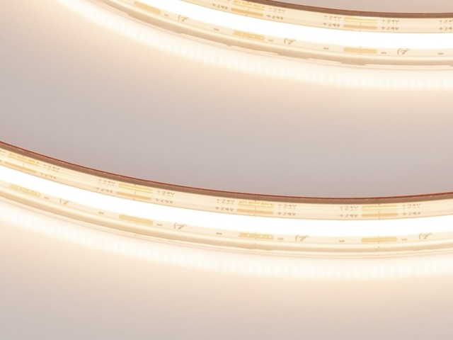 Лента герметичная COB-PS-X560-12mm 24V Warm3000 (9.6 W/m, IP67, 10m) (Arlight, 5 лет) фото:3