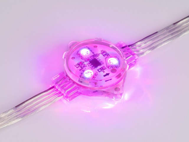 Модуль управляемый VISOR-SPI-5060-3-12V RGB 120deg (D30x16mm, 0.75W, IP68) (Arlight, Пластик, 3 года) фото:8