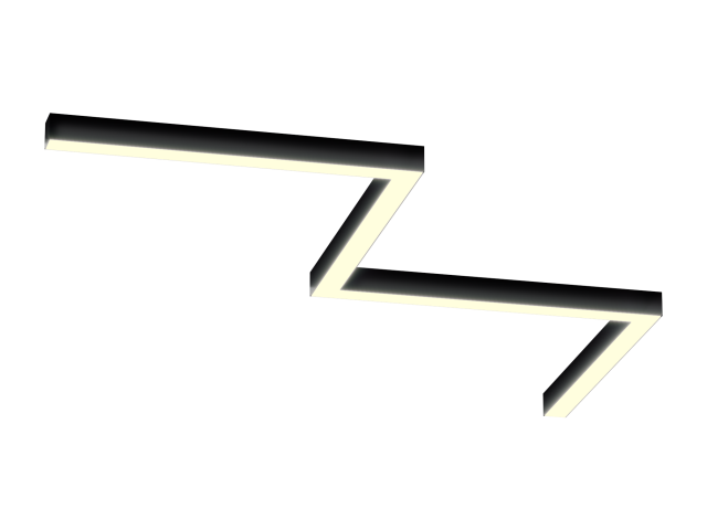 Светильник HOKASU Z 35/40 (RAL9005/4x650mm-90/LT70 — 3K/54W) фото:1