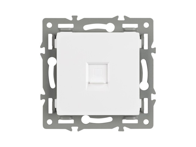 Механизм компьютерной розетки SCT-MPC1-PL-WH (RJ-45, CAT6) (Arlight, -) фото:1