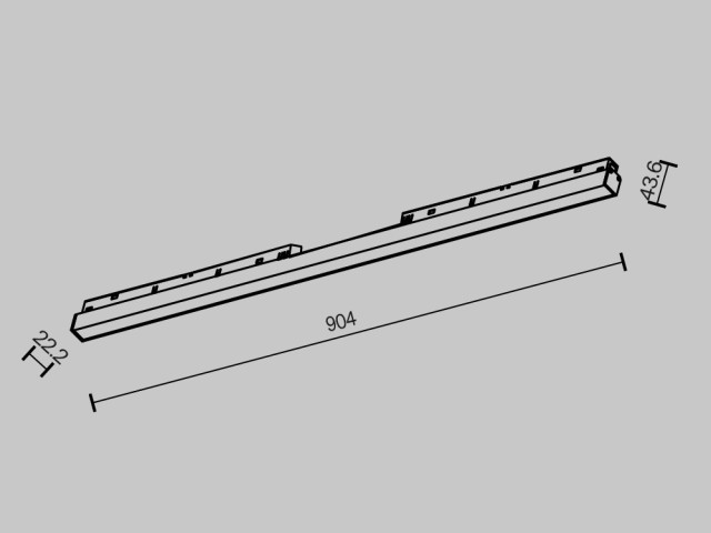 Трековый светильник Technical TR030-2-30W2.7K-B фото:1