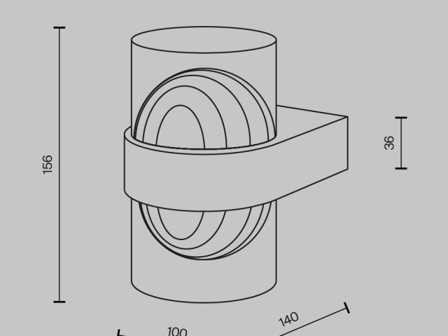Настенный светильник (бра) Maytoni MOD480WL-L10BS3K фото:2