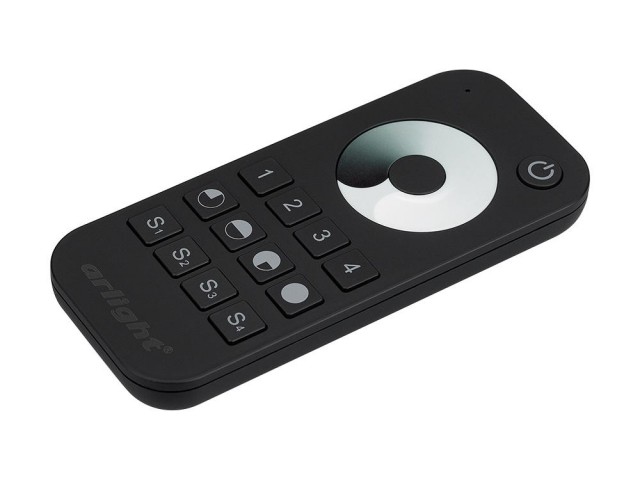 Пульт SMART-R24-DIM Black (4 зоны, 2.4G) (Arlight, IP20 Пластик, 5 лет) фото:1