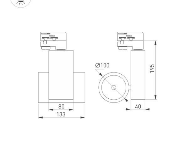 Светильник LGD-ARES-4TR-R100-40W Warm3000 (WH, 24 deg) (Arlight, IP20 Металл, 3 года) фото:11