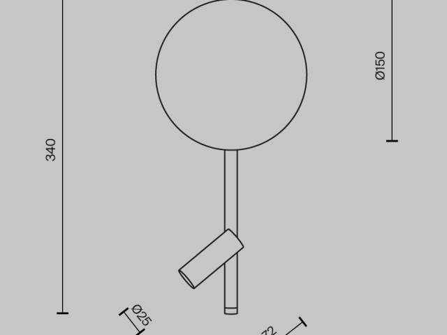 Настенный светильник (бра) Maytoni MOD450WL-L9BG3K фото:8