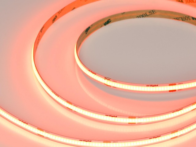 Лента COB-X480-8mm 24V Orange (8 W/m, IP20, 5m) (Arlight, -) фото:3