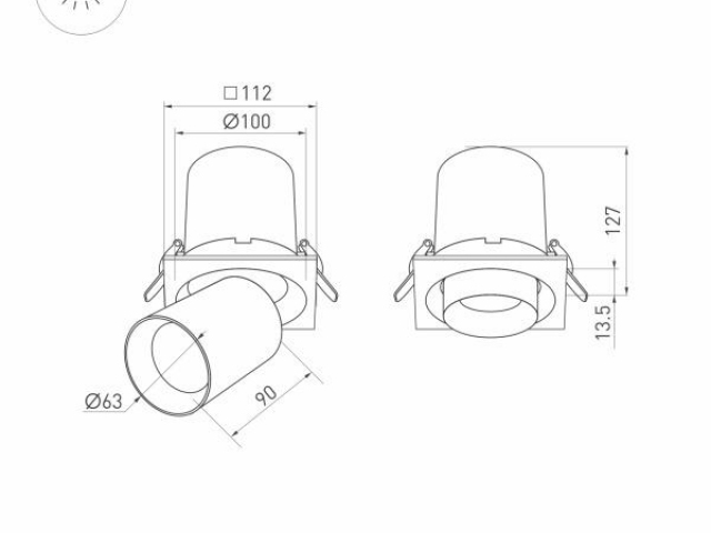 Светильник LTD-PULL-S110x110-10W Day4000 (WH, 24 deg, 230V) (Arlight, IP20 Металл, 5 лет) фото:22