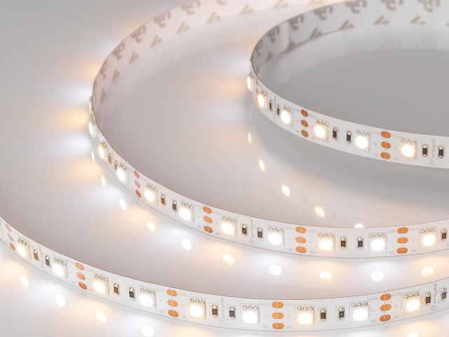 Лента RT-B60-12mm 12V White-MIX (14.4 W/m, IP20, 5060, 5m) (Arlight, Изменяемая ЦТ) фото:1