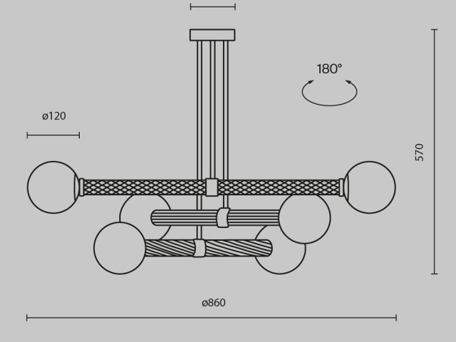 Подвесной светильник Maytoni MOD287PL-06BS фото:12