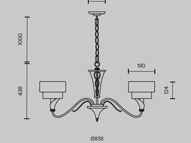 Люстра Maytoni H311-05-G фото:22