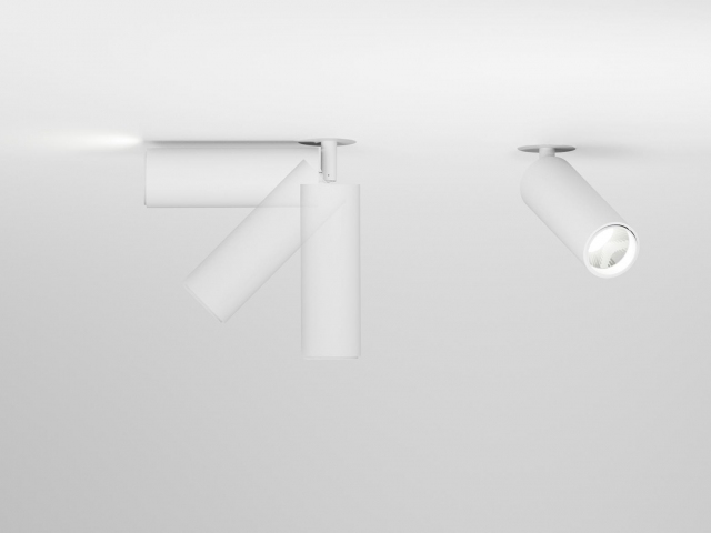 Встраиваемый светильник HOKASU Tube IN (85-130/ral9003 – 20w/4090/24deg) фото:10