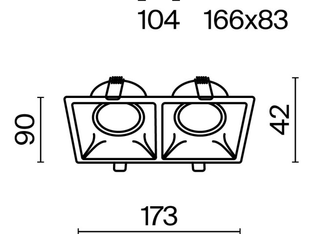 Встраиваемый светильник Technical DL029-2-02B фото:15