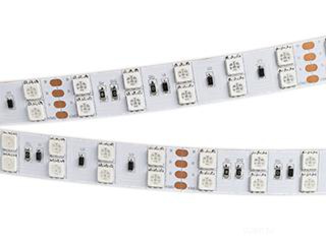 Лента RT 2-5000 36V RGB 2X2 (5060, 600 LED, LUX) (Arlight, 26 Вт/м, IP20) фото:5