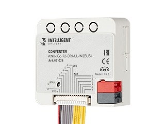 INTELLIGENT ARLIGHT Конвертер KNX-306-72-DRI-LL-IN (BUS) (IARL, IP20 Пластик, 2 года) фото:2