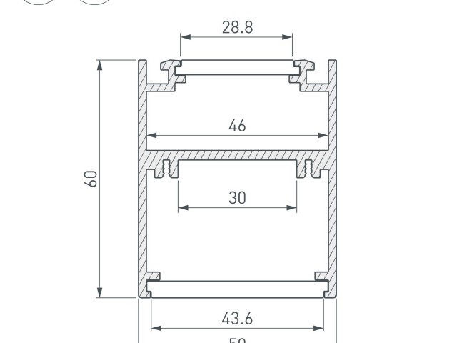 Профиль SL-ARC-5060-D1000-A45 WHITE (дуга 1 из 8) (Arlight, Алюминий) фото:6