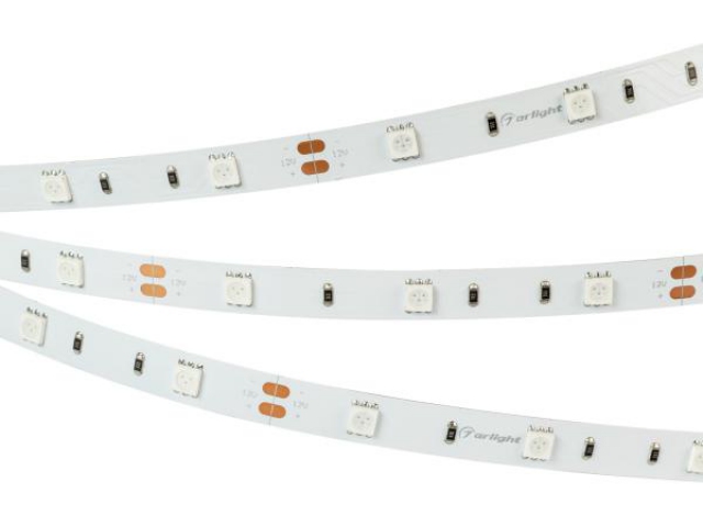 Лента RT 2-5000 12V Green (5060, 150 LED, LUX) (Arlight, 7.2 Вт/м, IP20) фото:9