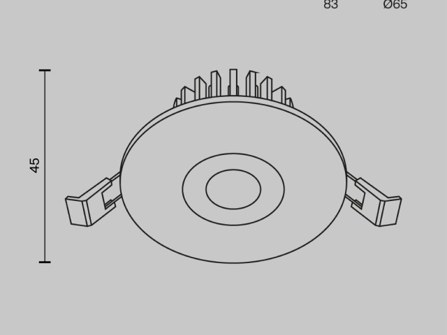Встраиваемый светильник Technical DL038-2-L7W фото:1