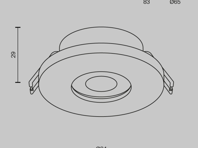 Встраиваемый светильник Technical DL083-01-GU10-RD-W фото:2